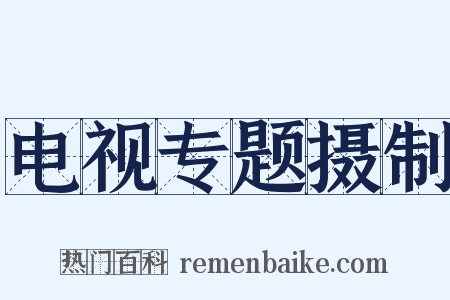 电视专题摄制是什么意思的图片